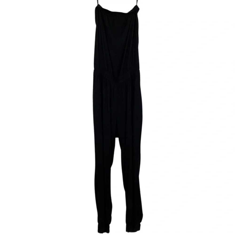 Aritzia Sunday's Best Tabata Sleeveless Jumpsuit Medium Black Strapless Romper